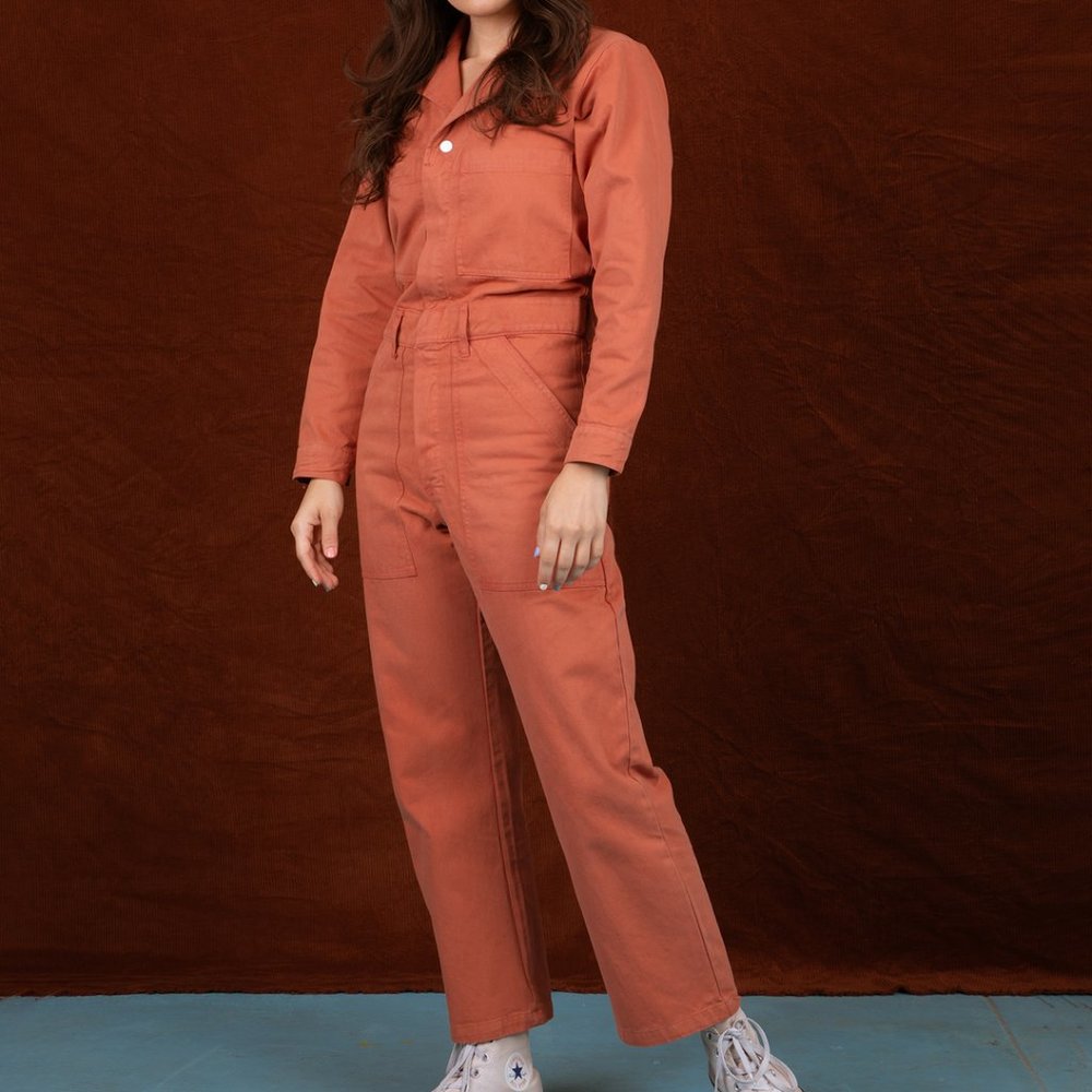 Big Bud Press Everyday Jumpsuit Clay Red XXS